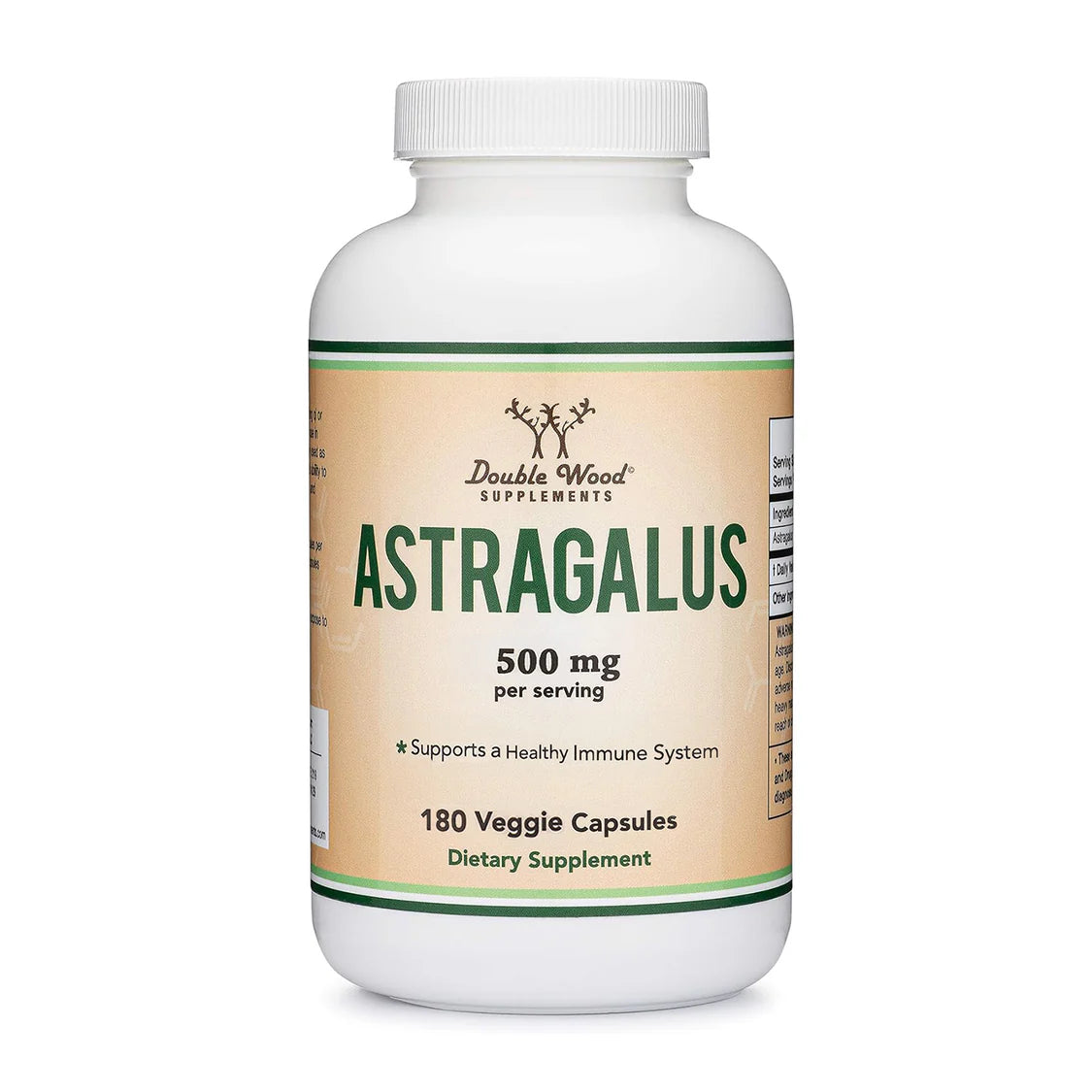 Double Wood Astragalus 500mg 180caps