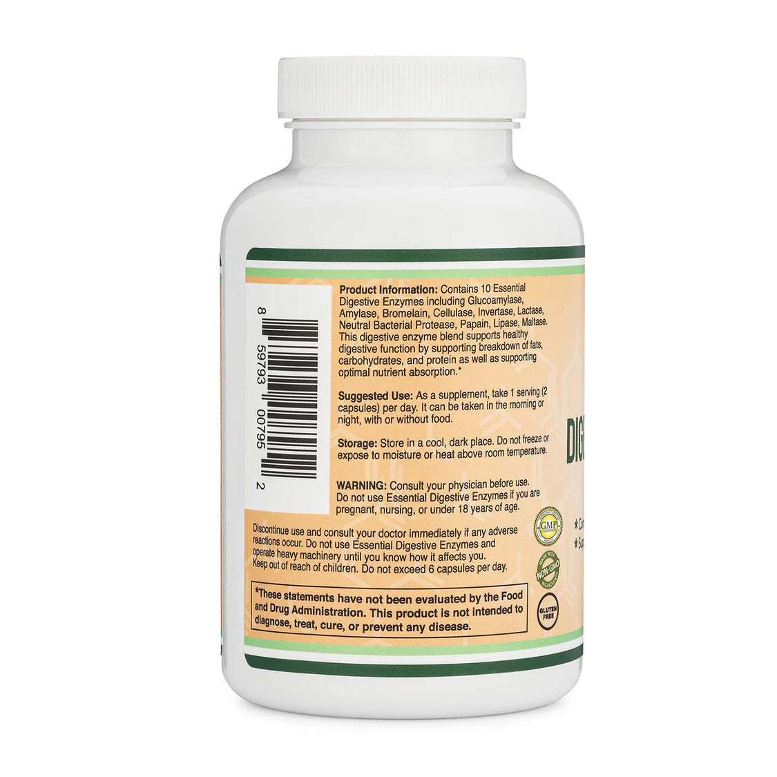 Double Wood Essential Digestive Enzymes 180caps