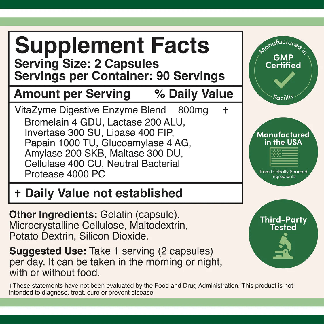 Double Wood Essential Digestive Enzymes 180caps