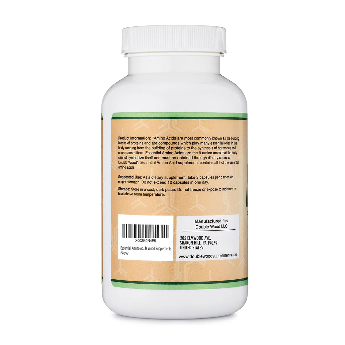 Double Wood Essential Amino Acid Supplement 225caps