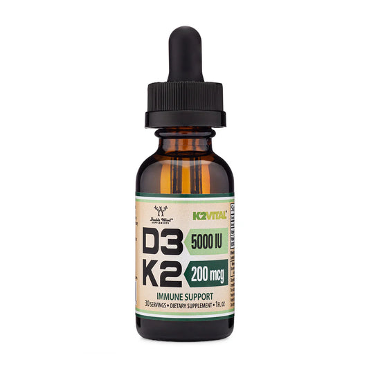 Double Wood Vitamin D3 + K2 Liquid Drops