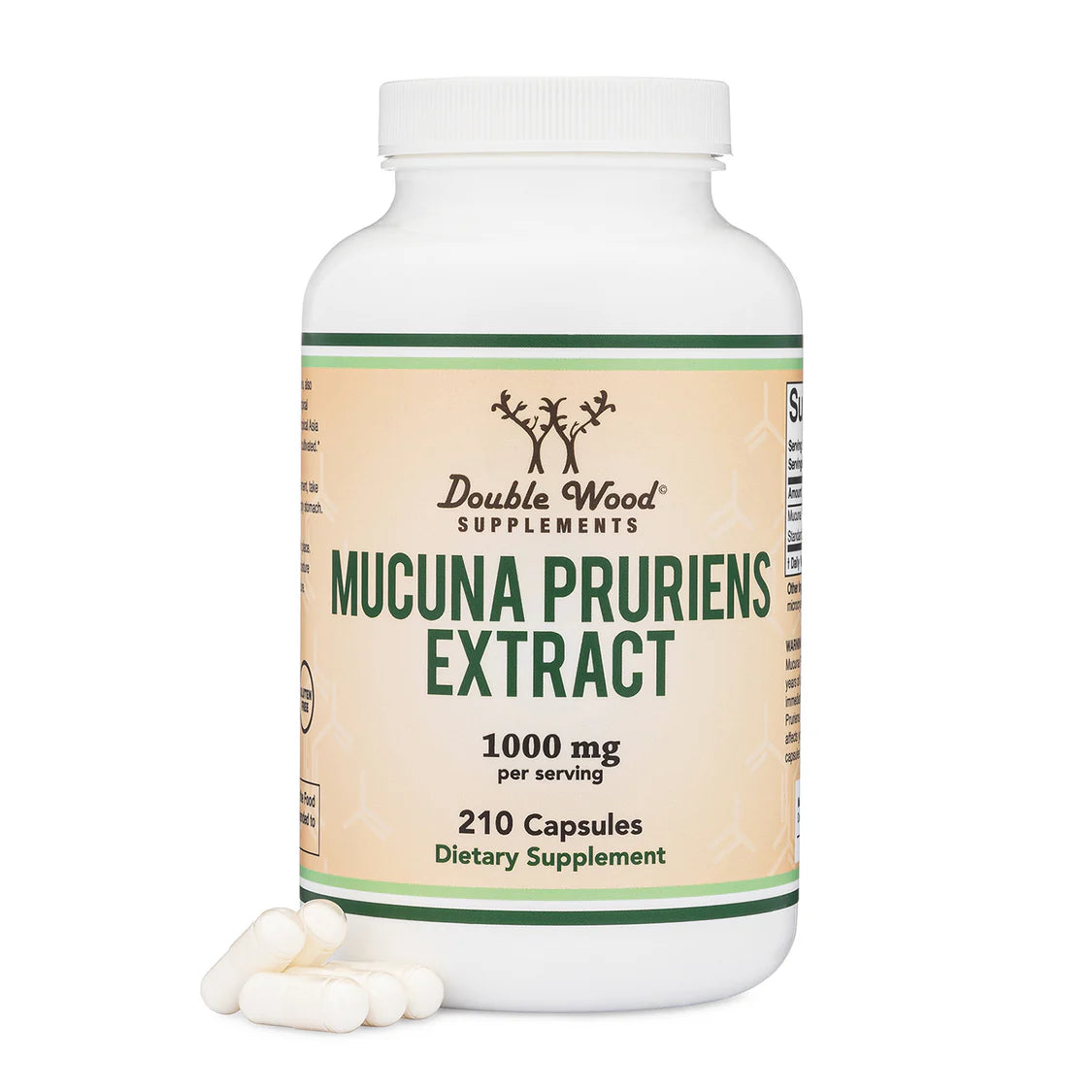 Double Wood Mucuna Pruriens Supplement 210caps